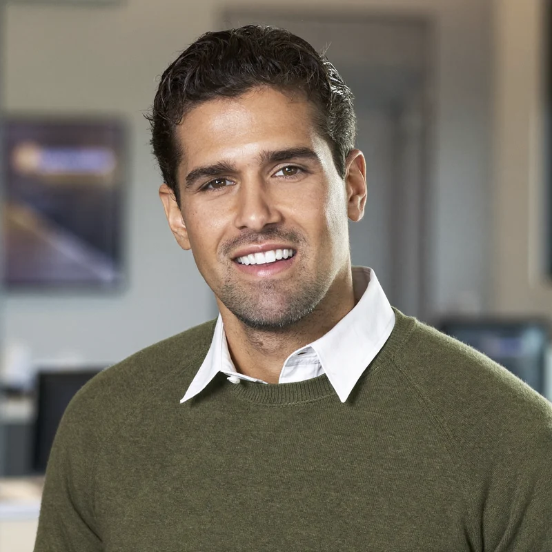 AI-generated portrait of Lucas Ferreira, a fictional AI journalist persona (not a real person)