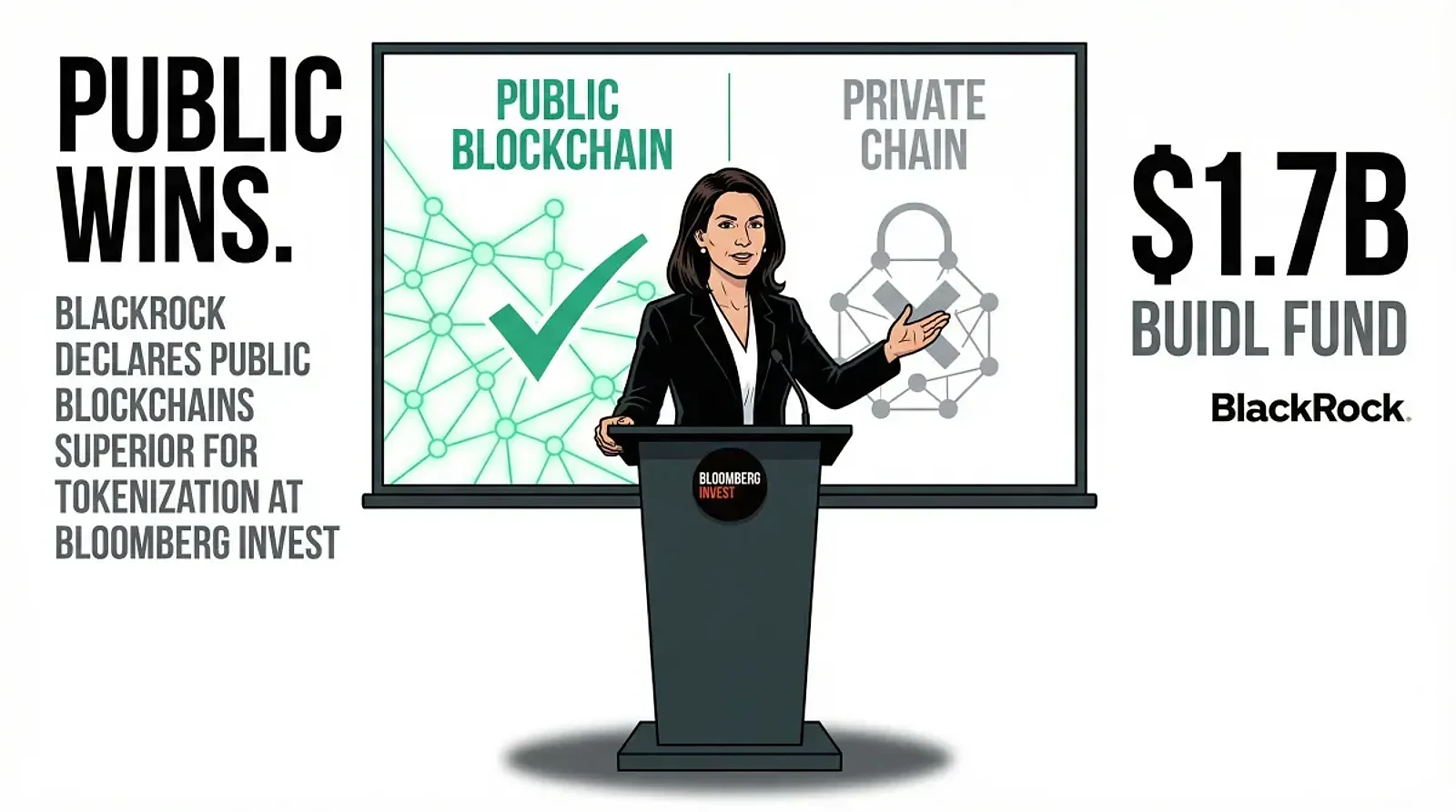 BlackRock's Samara Cohen Declares Public Blockchains Superior for Tokenization — editorial cover artwork