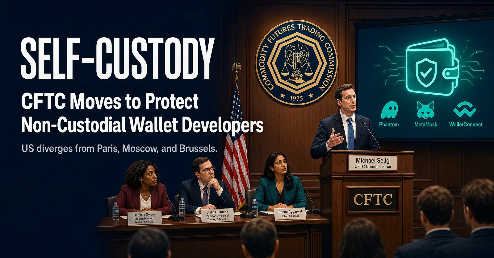CFTC to Codify Non-Custodial Wallet Developer Protections — editorial cover artwork