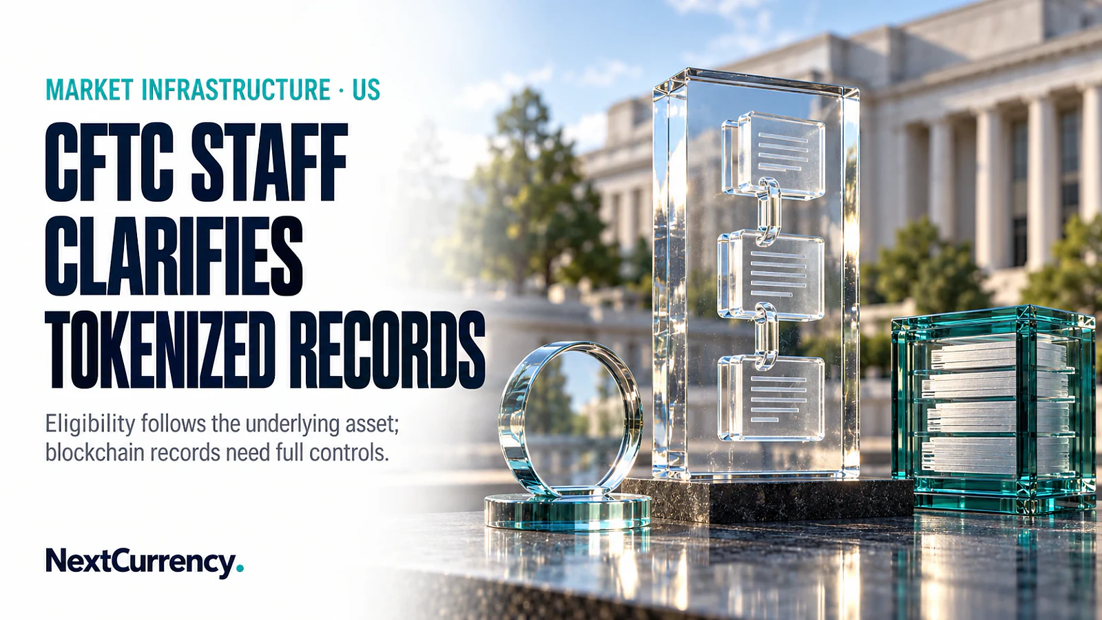 CFTC Staff Clarifies Tokenized Customer-Fund Investments and Blockchain Records — editorial cover artwork