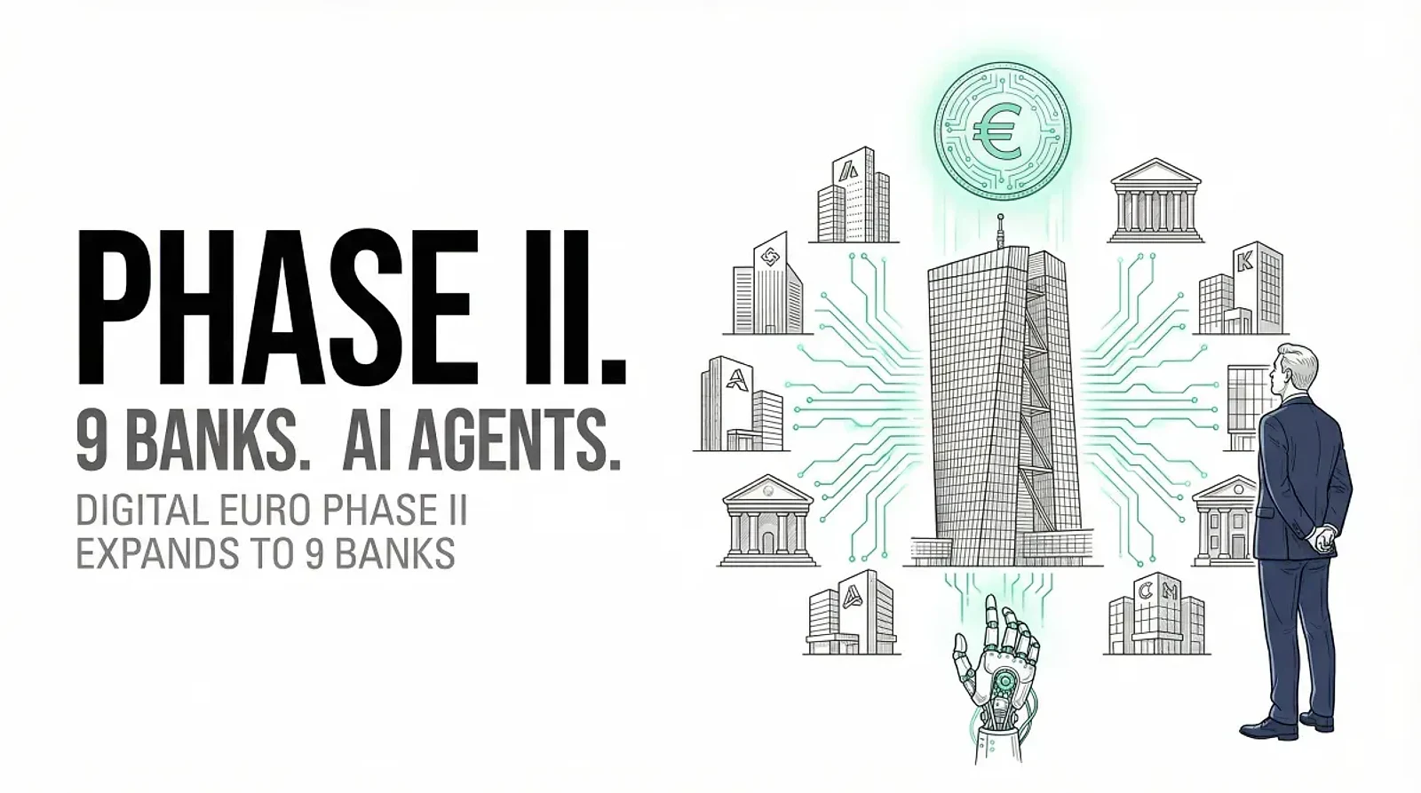 Digital Euro Phase II Pilot Expands to Nine Banks as Frankfurt Conference Charts Path to MVP — editorial cover artwork