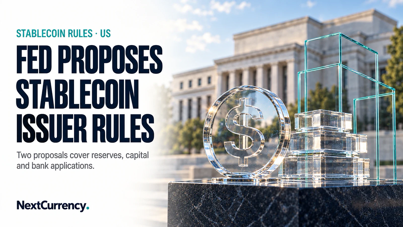 Federal Reserve Proposes GENIUS Act Rules for Stablecoin Issuers and Bank Applications — editorial cover artwork