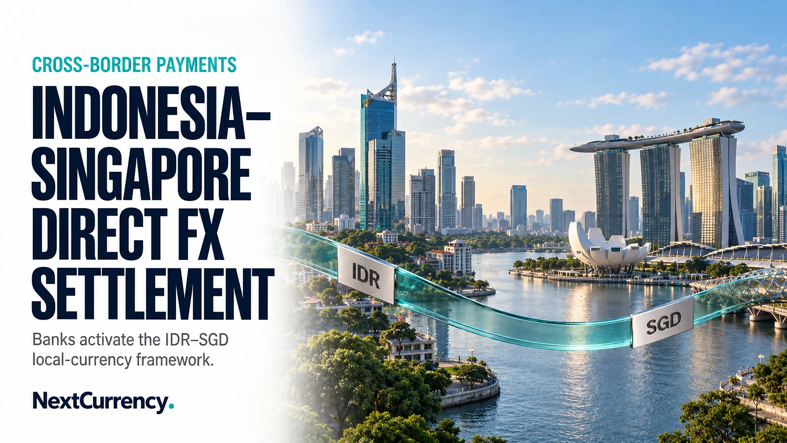 Indonesia and Singapore Activate Direct IDR–SGD Settlement Framework — editorial cover artwork