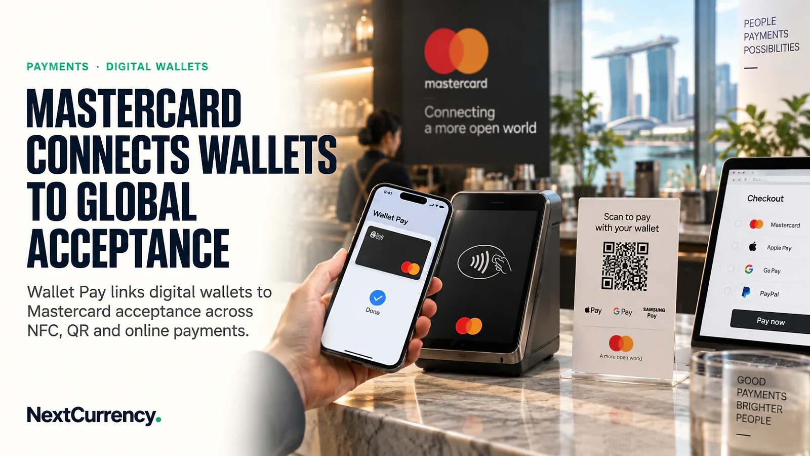Mastercard Launches Wallet Pay Across NFC, QR and Online Wallet Payments — editorial cover artwork