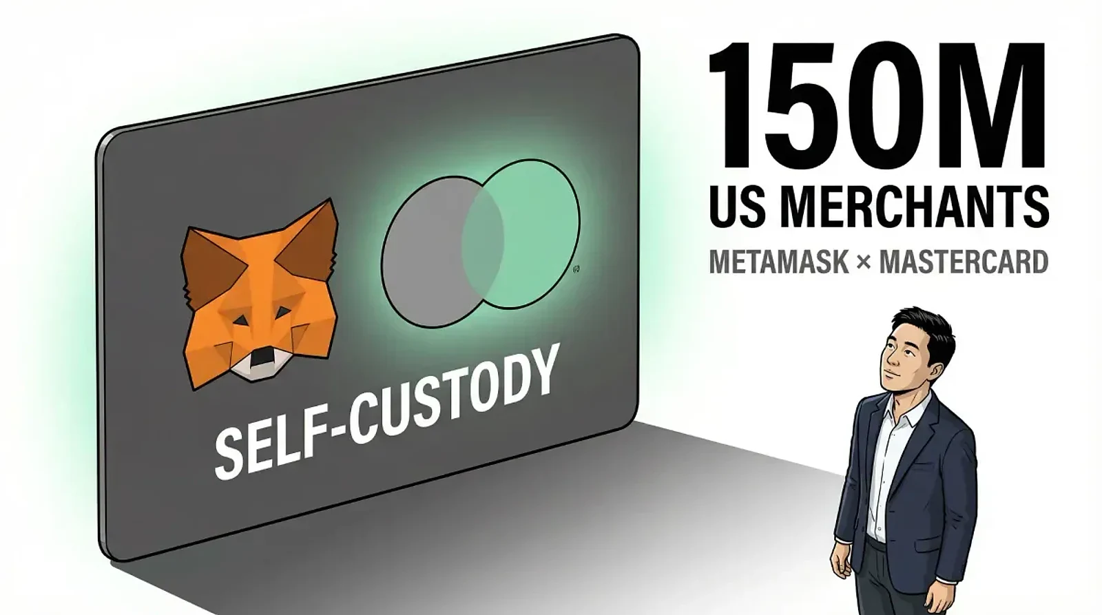 MetaMask and Mastercard Launch Self-Custody Crypto Card Across the United States — editorial cover artwork