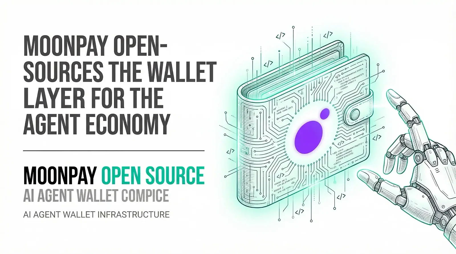 MoonPay Open-Sources Universal Wallet Standard for AI Agents, Backed by PayPal, OKX, and Circle — editorial cover artwork