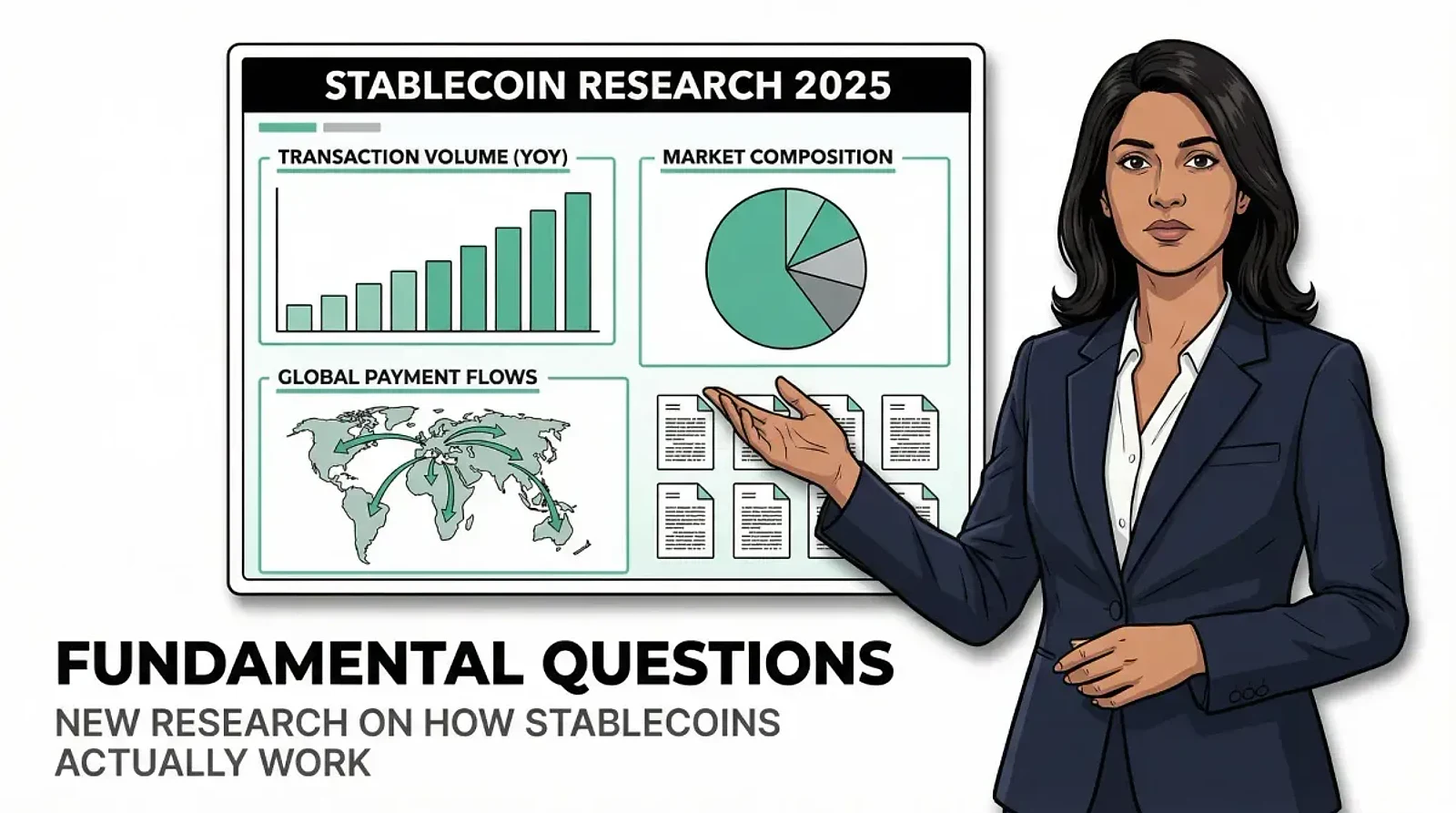 New Research Answers Fundamental Questions About Stablecoins — editorial cover artwork