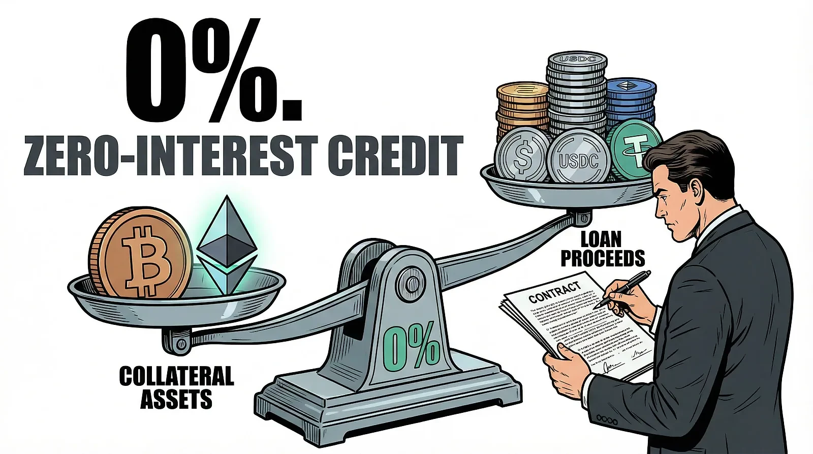 Nexo Launches Zero-interest Credit for BTC and ETH Holders Across 150 Jurisdictions — editorial cover artwork