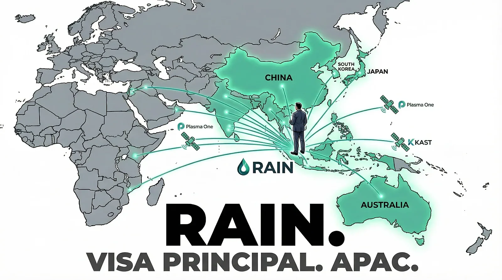 Rain Extends Visa Principal Membership into Asia-Pacific, Targeting $500B Stablecoin Market — editorial cover artwork