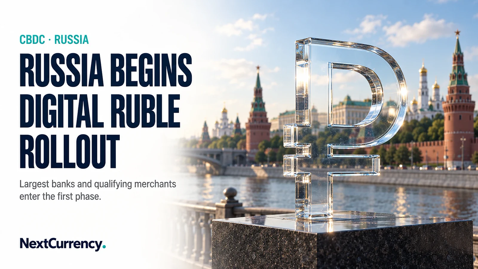 Russia Begins Digital Ruble Rollout for Largest Banks and Qualifying Merchants — editorial cover artwork
