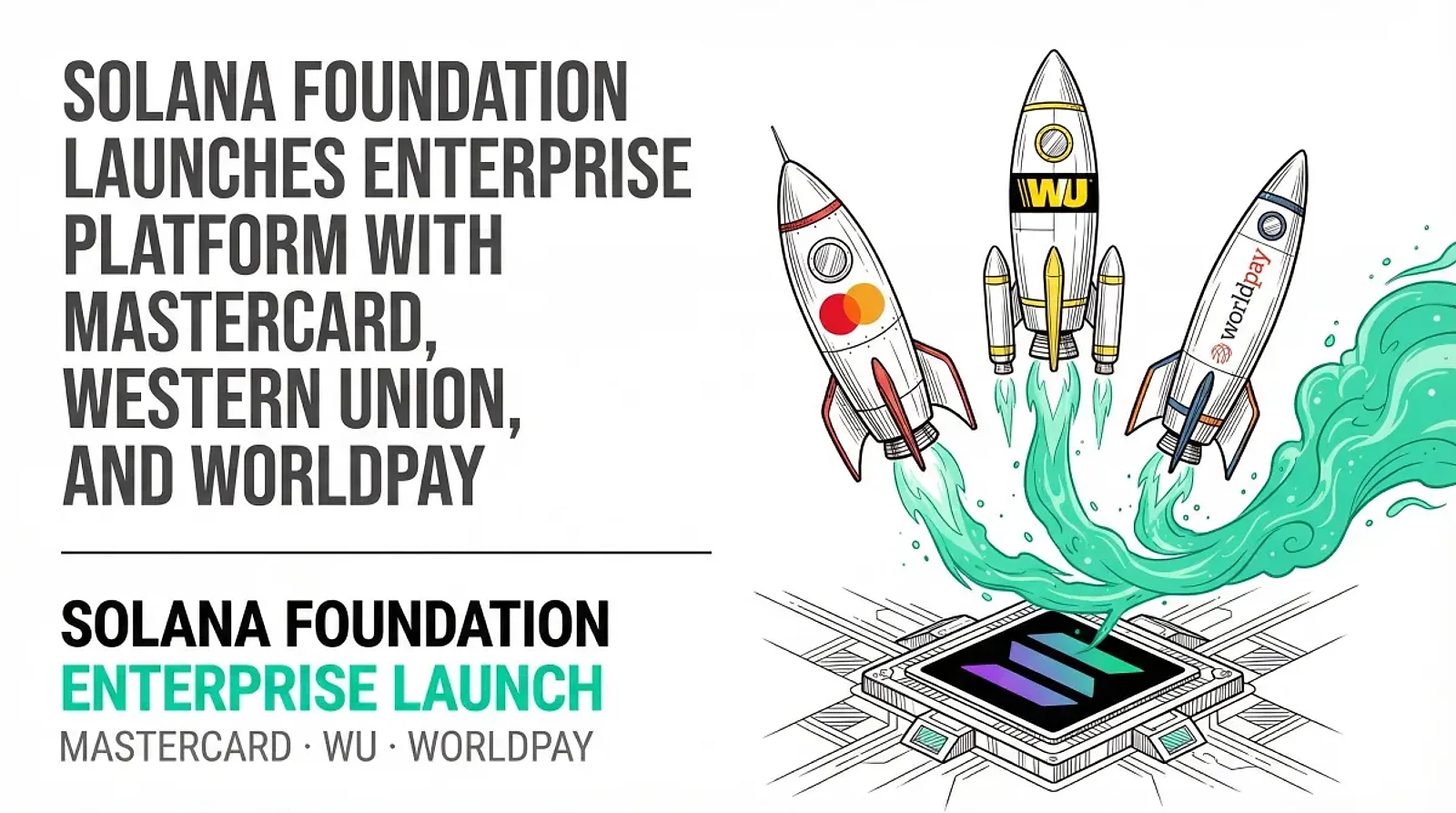 Solana Foundation Launches Enterprise Developer Platform With Mastercard, Western Union and Worldpay as Early Adopters — editorial cover artwork