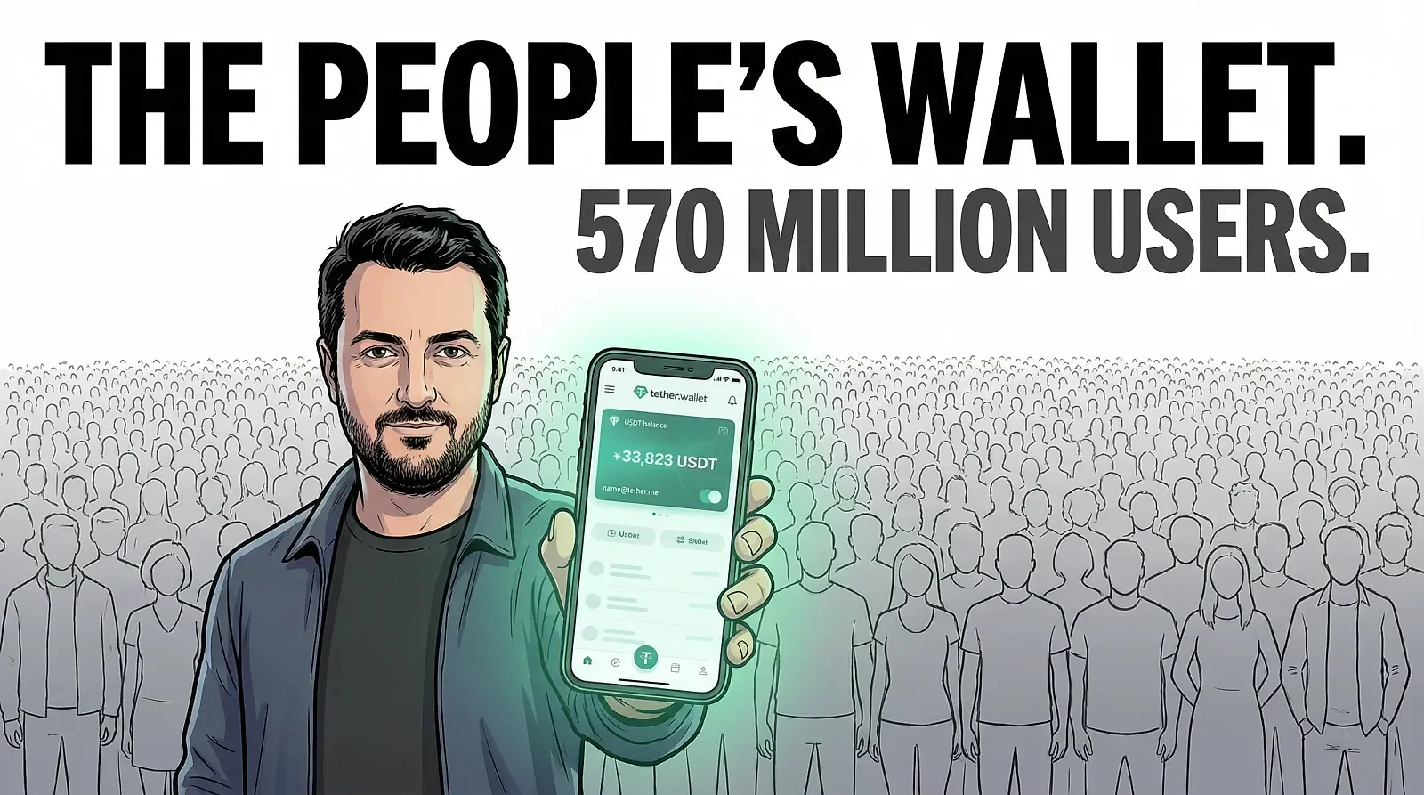 Tether Launches tether.wallet, Its First Direct Consumer Product, Reaching 570 Million Users — editorial cover artwork