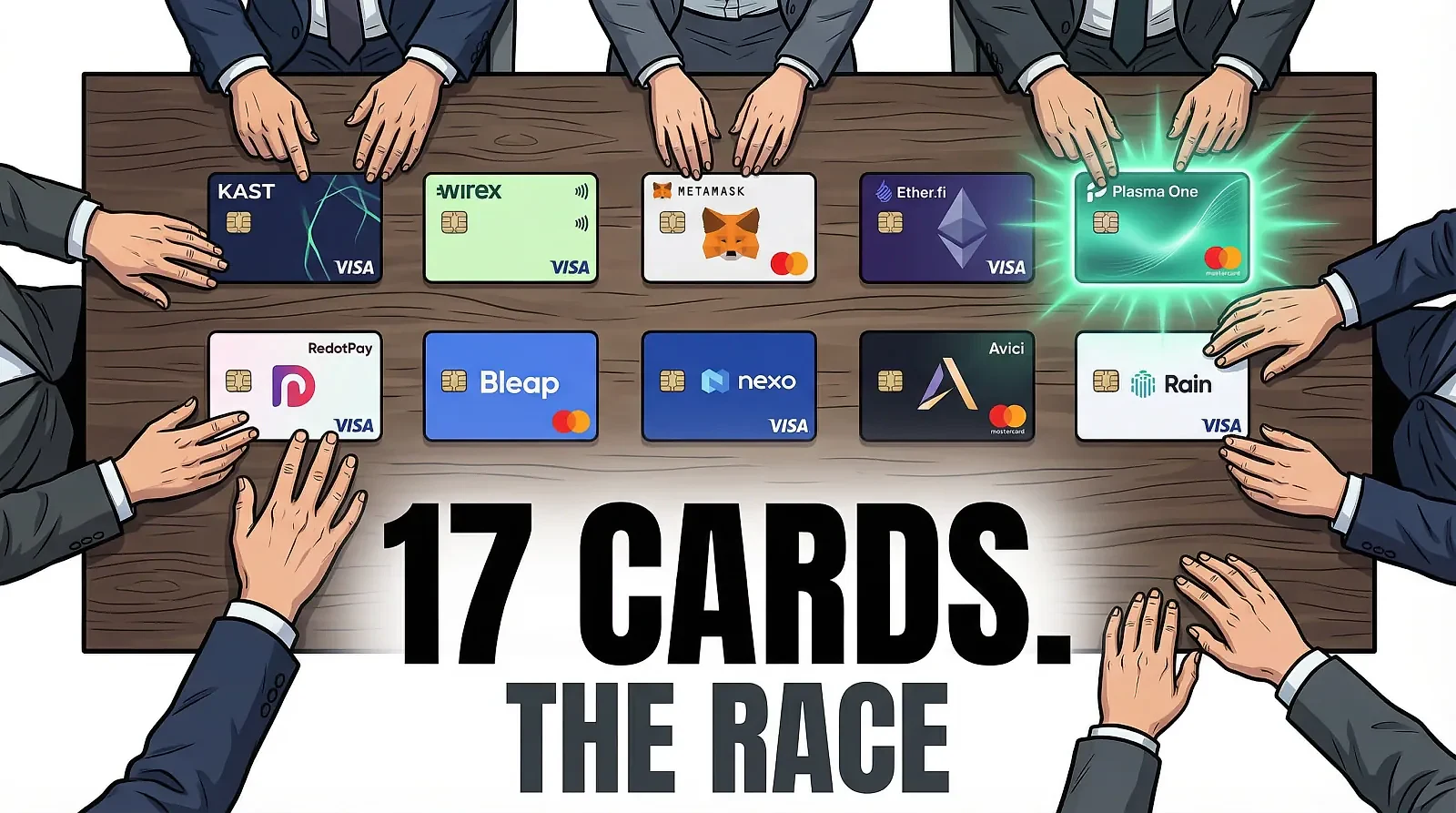 The Stablecoin Card Race: 17 Products, 5 Custody Models, and a Market Fracturing Along Infrastructure Lines — editorial cover artwork