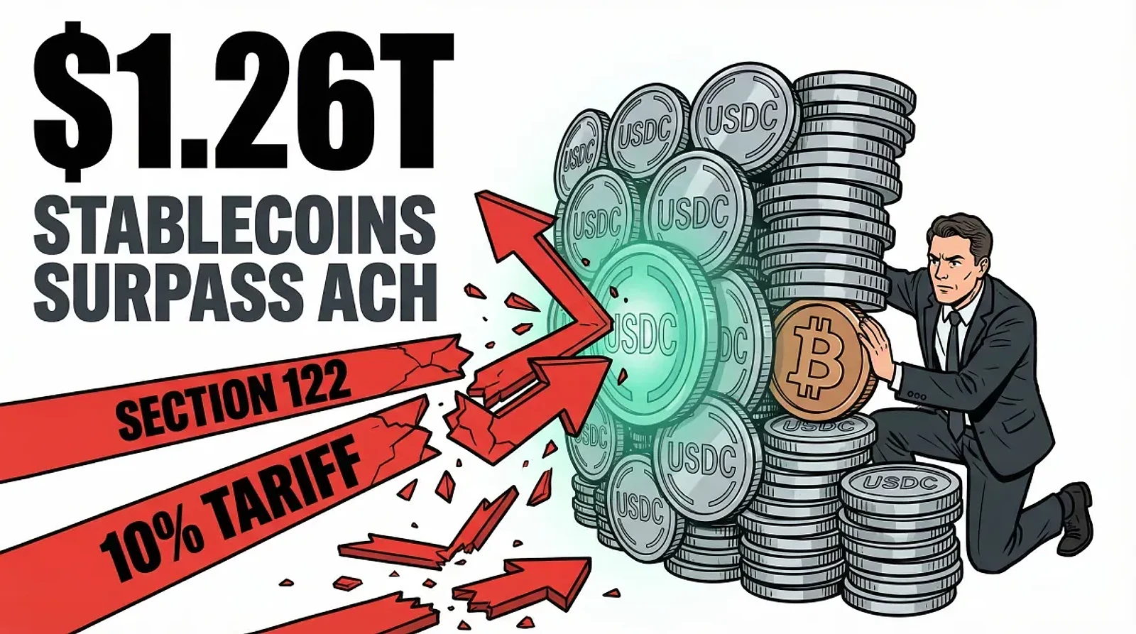 Trump Tariff Shock Drives Stablecoin Surge as Crypto Capital Seeks Safety Within the Ecosystem — editorial cover artwork