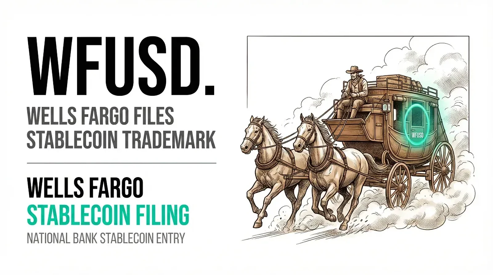 Wells Fargo Files WFUSD Trademark, Signaling Stablecoin and Blockchain Ambitions — editorial cover artwork